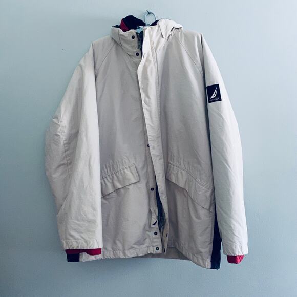 Vintage Nautica tan double layer winter jacket - Picture 2 of 8